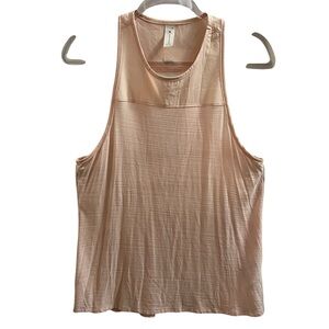 SKECHERS TOP, Size Med, Ballet Pink Racerback Fitness Tank w/ Open Back Detail.